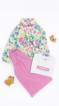 ست ۳تکه دخترانه بهاری