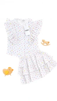 ست تاپ و دامن گل‌ریز